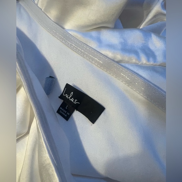 Lulus My Forever Romance Ivory Satin One-Shoulder Jumpsuit - Picture 8 of 9